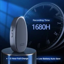 128GB Voice Recorder | Magnetic, Audio Activated, AI Noise Reduction, Playback -Electronics Store 128gb voice recorder magnetic audio activated ai noise reduction playback 2