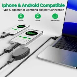 128GB Voice Recorder | Magnetic, Audio Activated, AI Noise Reduction, Playback