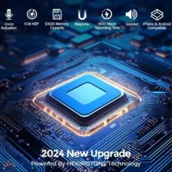 128GB Voice Recorder | Magnetic, Audio Activated, AI Noise Reduction, Playback -Electronics Store 128gb voice recorder magnetic audio activated ai noise reduction playback 4