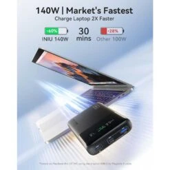 140W Fast Charging Power Bank 25000mAh Compact, High-Capacity, USB-C Laptop & Phone Charger For Travel, Work & Emergencies -Electronics Store 140w fast charging power bank 25000mah 6