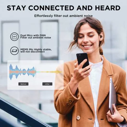 1MORE ComfoBuds Pro - Wireless Noise Cancelling Earbuds, 20H Playtime, Waterproof 18 1MORE ComfoBuds Pro - Wireless Noise Cancelling Earbuds, 20H Playtime, Waterproof - Image 18