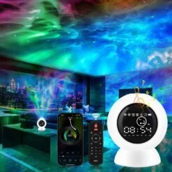 4-in-1 Star Projector Alarm Clock: Sleep Sound, Galaxy Light & Bluetooth Speaker For Kids And Adults -Electronics Store 4 in 1 star projector alarm clock sleep sound galaxy light bluetooth speaker for kids and adults 2