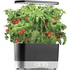 AeroGarden Harvest Indoor Garden: Grow Fresh Herbs & Vegetables All Year Round -Electronics Store aerogarden harvest indoor garden with led grow light black 12