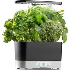 AeroGarden Harvest Indoor Garden: Grow Fresh Herbs & Vegetables All Year Round -Electronics Store aerogarden harvest indoor garden with led grow light black 9