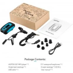 AGPTEK IPX8 Waterproof MP3: Dive Into Music While You Swim -Electronics Store agptek s07 the 100 waterproof music player 1 6