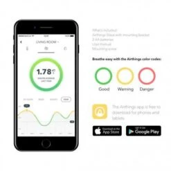 Airthings Wave 2nd Gen: Smart Radon Detector With Easy Integration -Electronics Store airthings 2950 wave the smart radon detector 6