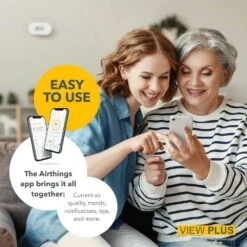 Airthings 2960 View Plus - Comprehensive Indoor Air Quality Monitor With Radon Detection, Battery-Powered And WiFi Connected -Electronics Store airthings 2960 view plus comprehensive indoor air quality monitor with radon detection battery powered and wifi connected 11