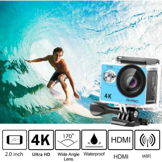 AKASO EK7000 4K Action Camera: Waterproof, 170° Wide Angle, With WiFi And Remote Control 2 AKASO EK7000 4K Action Camera: Waterproof, 170° Wide Angle, With WiFi And Remote Control - Image 2