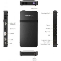 AKASO Mini Projector: Pocket Cinema For Everywhere Entertainment -Electronics Store akaso mini projector the projector to take anywhere with you 3