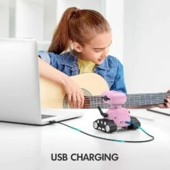 ALLCELE Girls Robot Toy, Rechargeable RC Robot For Kids, LED Eyes & Music, Remote Control, Pink, For Ages 3+ -Electronics Store allcele girls robot toy rechargeable rc robot for kids led eyes music remote control pink for ages 3 4