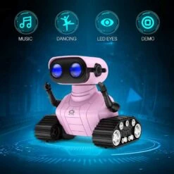 ALLCELE Girls Robot Toy, Rechargeable RC Robot For Kids, LED Eyes & Music, Remote Control, Pink, For Ages 3+ -Electronics Store allcele girls robot toy rechargeable rc robot for kids led eyes music remote control pink for ages 3 6