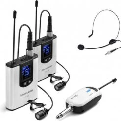 Alvoxcon TG220S Dual Wireless Lapel Mic: Crystal-Clear Audio For All Your Needs -Electronics Store alvoxcon tg 2s the wireless microphone system 5