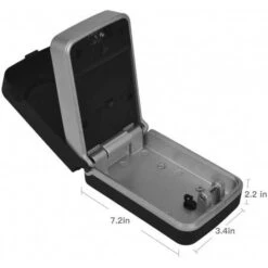 ANSLOCK Secure Digital Key Lock Box With LED Light, Waterproof Cover, And Easy Code Setup For Home, Office -Electronics Store anslock key lock box outside key storage lockbox with code for office house warehouse wall mount push button combination 6