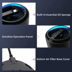 AROEVE Portable Air Purifier - Efficient HEPA Filter, Quiet Operation, Aroma Diffuser 13 AROEVE Portable Air Purifier - Efficient HEPA Filter, Quiet Operation, Aroma Diffuser -Electronics Store aroeve air purifiers h13 hepa 1 6