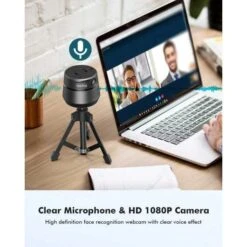 Auto-Face Tracking Webcam With Built-in Microphone And Tripod -Electronics Store auto face tracking webcam with built in microphone and tripod 4