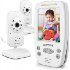 E662 Digital Baby Monitor With Temperature Detection, Night Vision, 2-Way Audio, And Expandable Camera – Safe Baby Monitoring 10 E662 Digital Baby Monitor With Temperature Detection, Night Vision, 2-Way Audio, And Expandable Camera – Safe Baby Monitoring -Electronics Store axvue e662 2 cameras for large surveillance 1 2