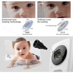 E662 Digital Baby Monitor With Temperature Detection, Night Vision, 2-Way Audio, And Expandable Camera – Safe Baby Monitoring 13 E662 Digital Baby Monitor With Temperature Detection, Night Vision, 2-Way Audio, And Expandable Camera – Safe Baby Monitoring -Electronics Store axvue e662 2 cameras for large surveillance 1 5