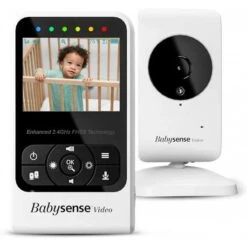 Babysense Video Baby Monitor With Night Vision, Two-Way Talk, And Lullabies