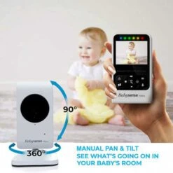 Babysense Video Baby Monitor With Night Vision, Two-Way Talk, And Lullabies -Electronics Store babysense compact video baby monitor v24r 7
