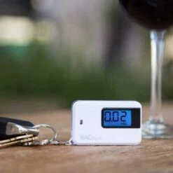 BACtrack Keychain Breathalyzer - Portable Alcohol Tester, Accurate Results, Easy To Use, USB Rechargeable -Electronics Store bactrack go keychain breathalyzer white 1 5