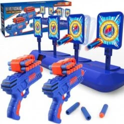 BAODLON Digital Shooting Targets - Interactive Foam Dart Game With Auto-Reset For Kids -Electronics Store baodlon digital shooting targets interactive foam dart game with auto reset for kids 5