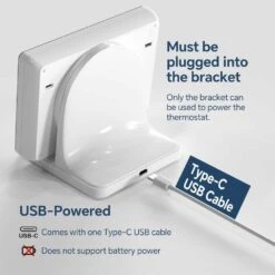 Beok Wireless Thermostat With Receiver, WiFi Smart Control, Alexa & Google Home Compatible, USB Powered, LCD Screen 11 Beok Wireless Thermostat With Receiver, WiFi Smart Control, Alexa & Google Home Compatible, USB Powered, LCD Screen -Electronics Store beok wireless thermostat with receiver wifi smart control alexa google home compatible usb powered lcd screen 4