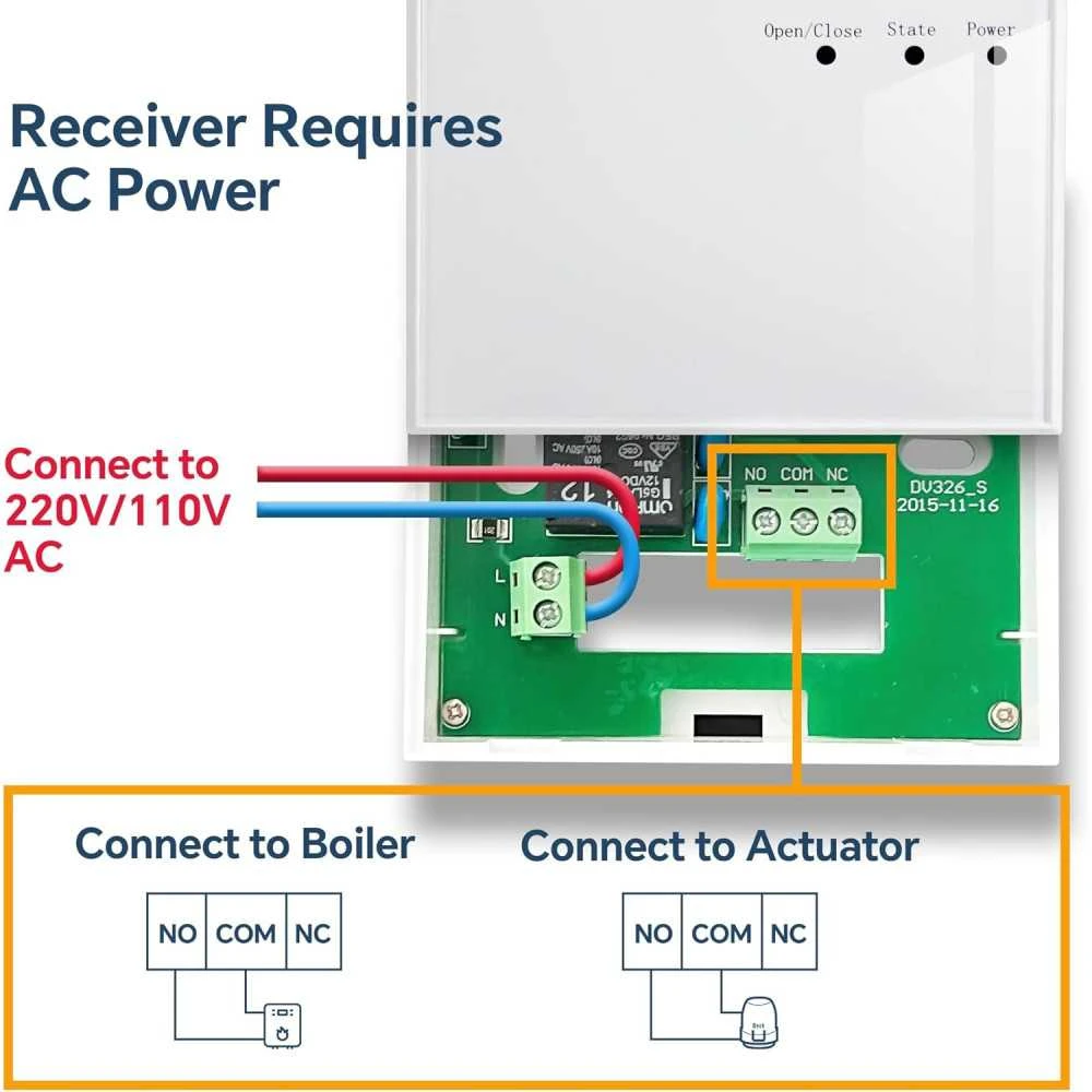 Beok Wireless Thermostat With Receiver, WiFi Smart Control, Alexa & Google Home Compatible, USB Powered, LCD Screen 7 Beok Wireless Thermostat With Receiver, WiFi Smart Control, Alexa & Google Home Compatible, USB Powered, LCD Screen - Image 7