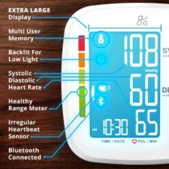 Bluetooth Blood Pressure Monitor With Arm Cuff And Smart App, Easy To Use -Electronics Store bluetooth blood pressure monitor with arm cuff and smart app easy to use 3