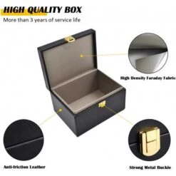Secure Your Car Keys: Faraday Box For Signal Blocking Protection -Electronics Store briidea faraday box key fob protector rfid signal blocking box faraday box signal blocking shielding box for car key 9