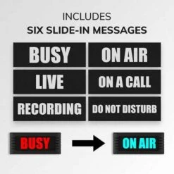 BusyBox Sign: Smart Bluetooth Do Not Disturb & Recording Sign For Studios -Electronics Store busybox smart sign standard the electronic door sign 2