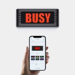 BusyBox Sign: Smart Bluetooth Do Not Disturb & Recording Sign For Studios -Electronics Store busybox smart sign standard the electronic door sign 5