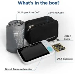 Checkme Bluetooth Blood Pressure Monitor, Dual LCD Display, Voice Guidance, XL Cuff, 500 Readings, For Home Use -Electronics Store checkme bluetooth blood pressure monitor dual lcd display voice guidance xl cuff 500 readings for home use 2