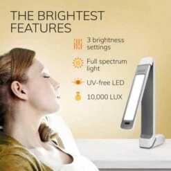 Happy Light Therapy Sun Lamp: Adjustable 10,000 Lux Light To Boost Your Mood -Electronics Store circadian optics light therapy lamp 1 3