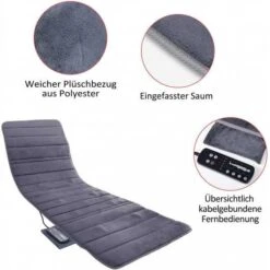 Electric Full-Body Massager - 10 Vibration Strengths, 20 Functions For Deep Relaxation And Muscle Recovery -Electronics Store comfier 3603s the massager mat 3