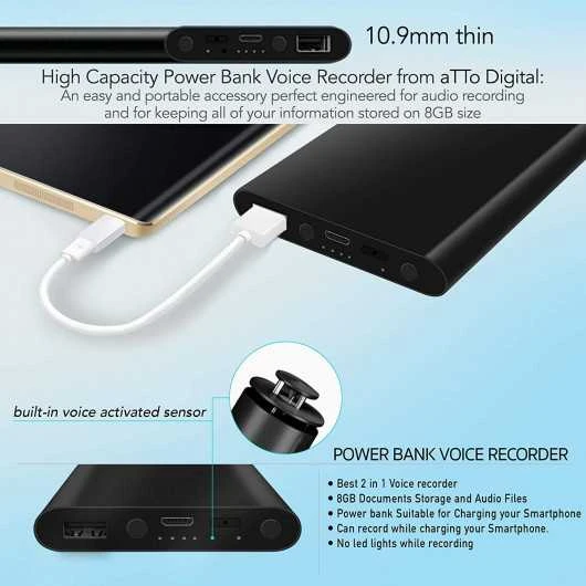 PoweRec Voice Activated Recorder: Ultimate Audio Clarity & Longevity 2 PoweRec Voice Activated Recorder: Ultimate Audio Clarity & Longevity - Image 2