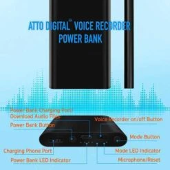PoweRec Voice Activated Recorder: Ultimate Audio Clarity & Longevity 15 PoweRec Voice Activated Recorder: Ultimate Audio Clarity & Longevity -Electronics Store computer atto digital powerec the voice recorder 3 in 1 atto digital powerec is a voice recorder with 14 days of autonomy and en 6