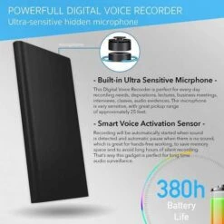 PoweRec Voice Activated Recorder: Ultimate Audio Clarity & Longevity 17 PoweRec Voice Activated Recorder: Ultimate Audio Clarity & Longevity -Electronics Store computer atto digital powerec the voice recorder 3 in 1 atto digital powerec is a voice recorder with 14 days of autonomy and en 8