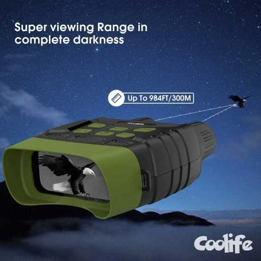 Coolife Night Vision Goggles: Infrared Binoculars For Enhanced Night Clarity 4 Coolife Night Vision Goggles: Infrared Binoculars For Enhanced Night Clarity - Image 4