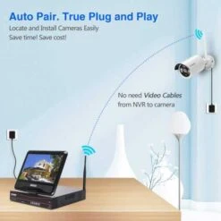 Cromorc Wireless Security Camera System: 10CH With 10.1" Monitor & 1TB HDD -Electronics Store cromorc home business the outdoor and indoor camera kit 8
