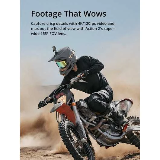 DJI Action 2 Dual-Screen Combo: Ultimate 4K Adventure Camera 4 DJI Action 2 Dual-Screen Combo: Ultimate 4K Adventure Camera - Image 4