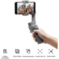 DJI Osmo Mobile 3 Combo - Portable And Foldable Smartphone Gimbal Stabilizer -Electronics Store dji osmo mobile 3 the image stabilization kit 1 3