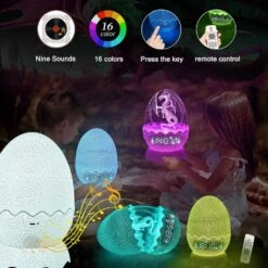 Dragon Egg Alarm Clock: Night Light, White Noise & Bluetooth Speaker For Kids & Adults -Electronics Store dragon egg alarm clock night light white noise bluetooth speaker for kids adults 2