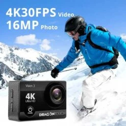 Capture Every Moment With Dragon Touch 4K Underwater Action Camera 17 Capture Every Moment With Dragon Touch 4K Underwater Action Camera -Electronics Store dragon touch vision 3 capture every adventure in 4k waterproof action camera with wide angle view bonus accessories 8