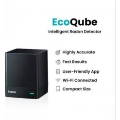 EcoQube: Advanced Radon Detector For Safe Indoor Air -Electronics Store ecosense ecoqube the cube to measure radon 1 1