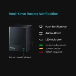 EcoQube: Advanced Radon Detector For Safe Indoor Air -Electronics Store ecosense ecoqube the cube to measure radon 1 2