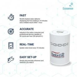 Ecosense RD200 Radon Detector: Real-Time Safety Monitoring At Home -Electronics Store ecosense rd200 radon detector real time safety monitoring at home 4