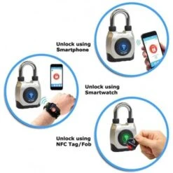 EGeeTouch Outdoor Smart Padlock - Weatherproof Bluetooth Security Lock -Electronics Store egeetouch 4th gen the connected padlock 4