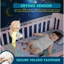 Baby Sleep Soother With Cry Sensor - 15 Lullabies, Perfect Sleep Aid For Newborns And Toddlers -Electronics Store electric baby nasal aspirator 3