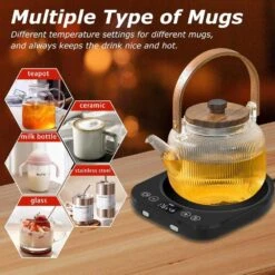 Electric Mug & Candle Warmer With 9 Heat Settings, Auto Shut-Off & Timer -Electronics Store electric mug candle warmer with 9 heat settings auto shut off timer 5