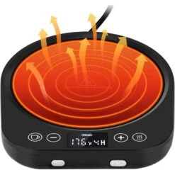 Electric Mug & Candle Warmer With 9 Heat Settings, Auto Shut-Off & Timer -Electronics Store electric mug candle warmer with 9 heat settings auto shut off timer 6